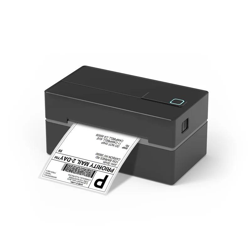 Portable 4x6 Thermal Label Printer - 203DPI Bluetooth USB No-Ink Shipping & Airway Bill Printer