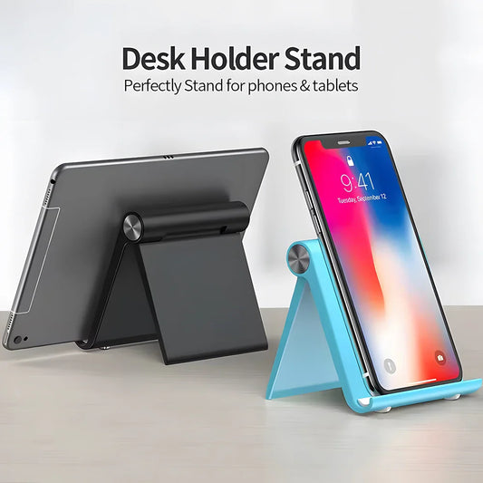 Portable Phone & Tablet Stand – Mobile Holder for iPhone 15, 14, and Desk Use