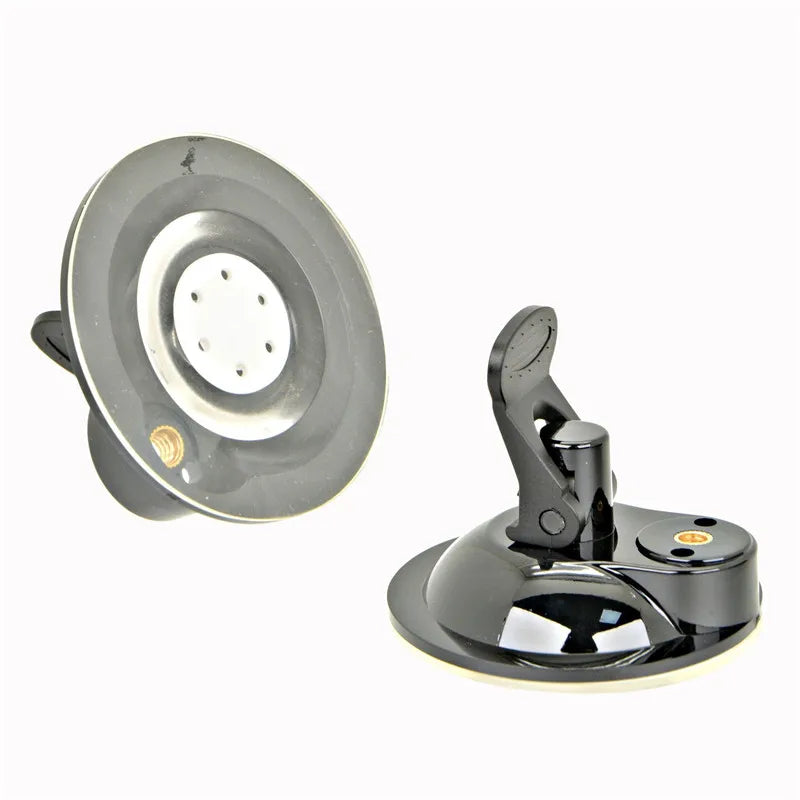 Suction Cup Car Mount with Tripod Adapter — Phone & GoPro Holder for Action Cameras