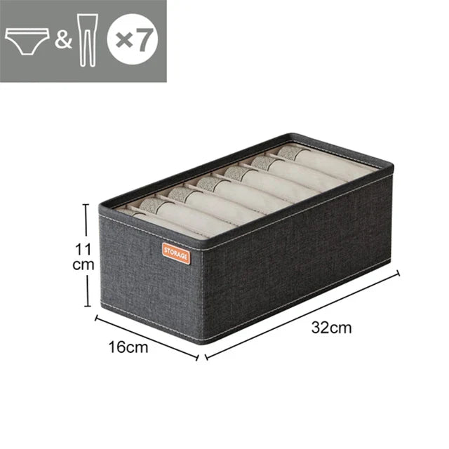 Underwear & Socks Organizer Storage Box – Cabinet Drawer Clothes Organizer for Household Classified Storage