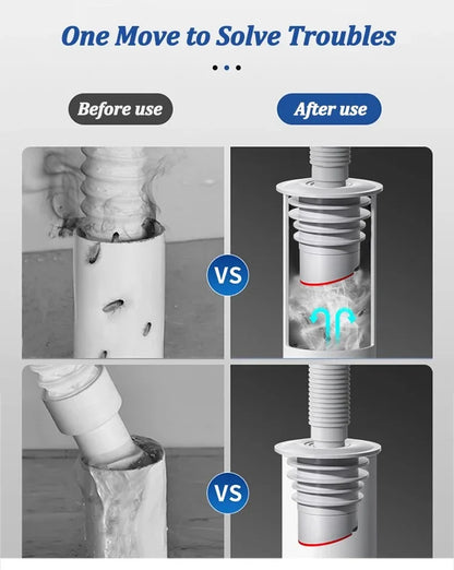Silicone Bathroom & Kitchen Sink Seal Ring – Anti-Odor, Leak-Proof Floor Drain & Washing Machine Pipe Connector