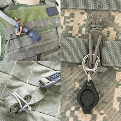 1PCS Backpack Buckle Clamp Carabiner - Survival Gear Tools, Outdoor Nylon Camping Bag Hanger Hook for Wild Hiking
