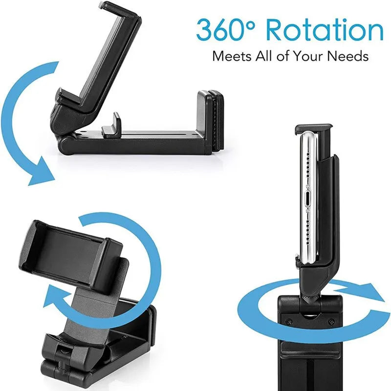 Airplane Phone Holder Stand – Portable, Foldable, Rotatable Mobile Mount for Travel, Desk, and Flight Seat Support