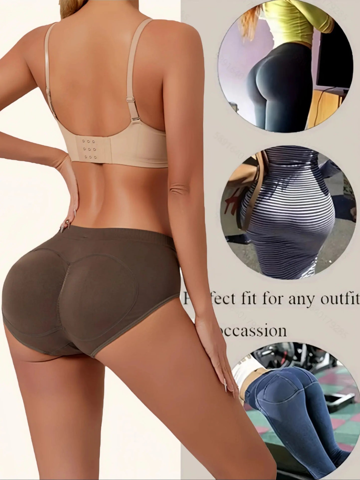 Women's Seamless Cotton Briefs – Plus Size Low Waist Solid Color Breathable Underwear