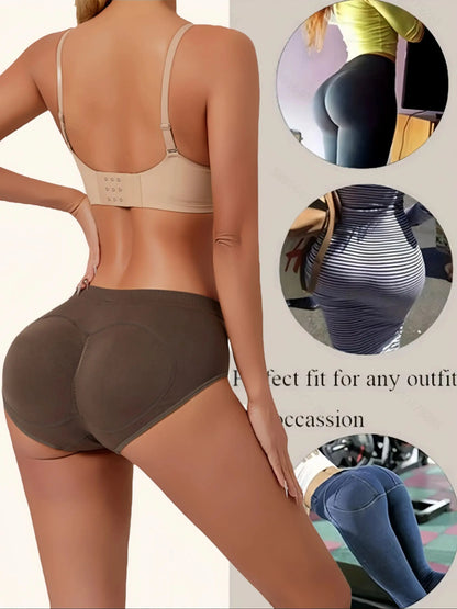 Women's Seamless Cotton Briefs – Plus Size Low Waist Solid Color Breathable Underwear