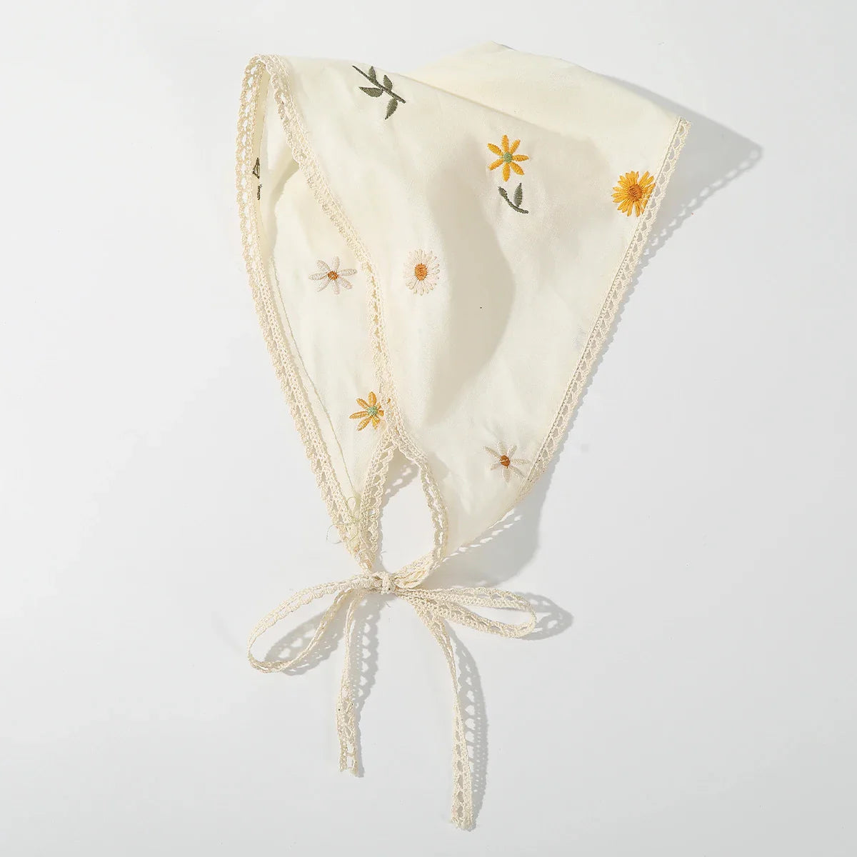 Fabric Printing Triangle Scarf — Flower Turban Bandana Headband for Women Retro Hair Accessories