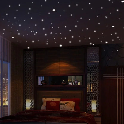 407PCS Glow in the Dark Luminous Wall Stickers - Stars Vinyl Decals for Kids Rooms & Party Decor
