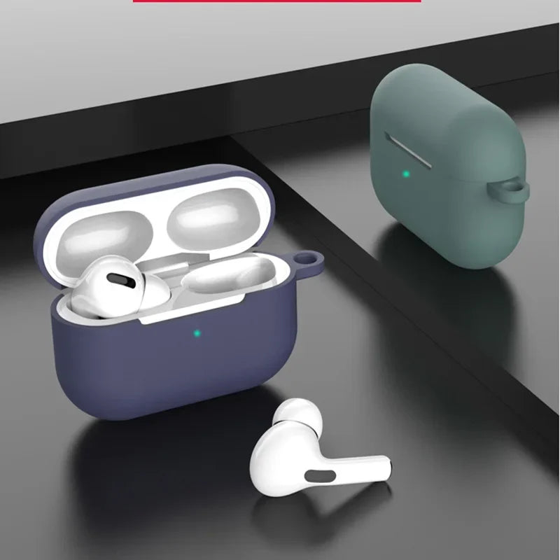 Silicone Case for AirPods Pro – Wireless Bluetooth Earphone Cover, Protective Fundas for Apple AirPods Pro