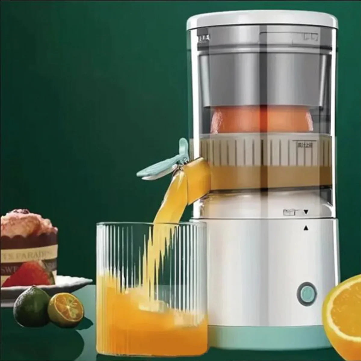 Portable USB Rechargeable Home Juicer – Electric Fruit Juice Extractor with High Juice Output for Oranges