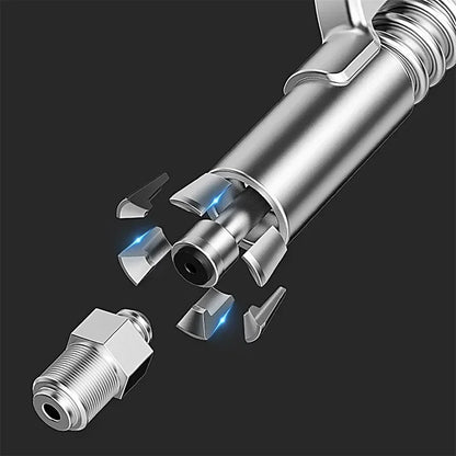 12000PSI High Pressure Grease Coupler Nozzle – Hose Pump Syringe, NPT1/8 Adapter for Brake Oil Change & Car Maintenance