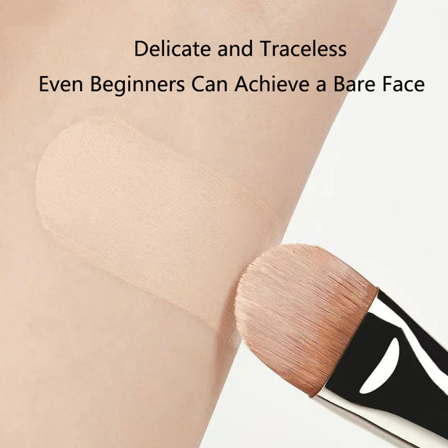 Ultra Thin Foundation Brush – Lightweight Flat Contour Brush for Blending Foundation, Cream, and Makeup