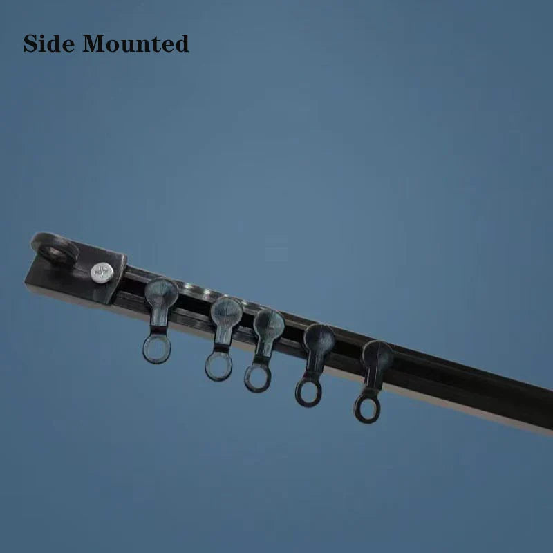 Strong Self-Adhesive Curtain Track – No Drill Nano Silent Sliding Rail System for Top & Side Mounted Window Decor Accessories