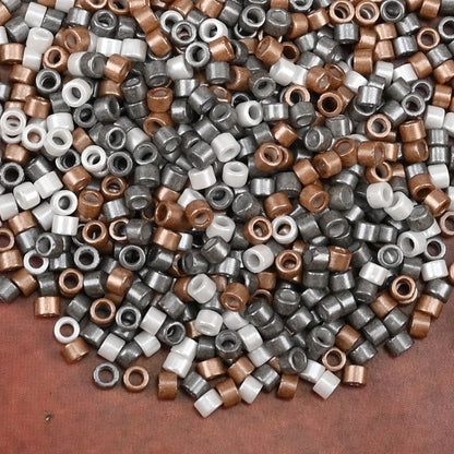 2.5mm Mini Glass Cylinder Beads – Antique Pearl Color Craft Beads for DIY Bracelets & Necklaces Jewelry Making Accessories
