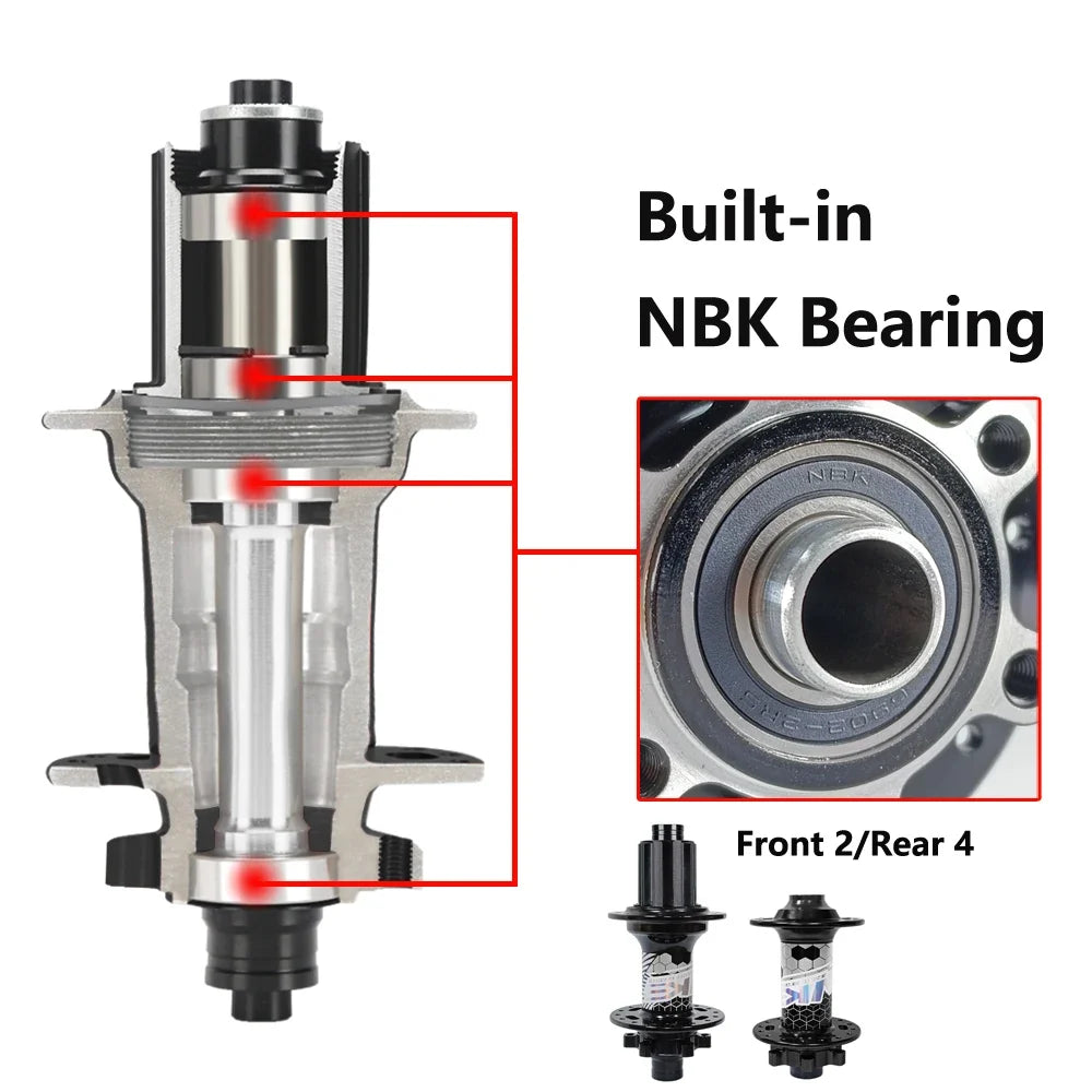 BOOST MTB Bicycle Hub - 148x12mm Aluminium Bike Hub 6 Pawls 120 Click HG XD Micro Spline 32H 8-12 Speed