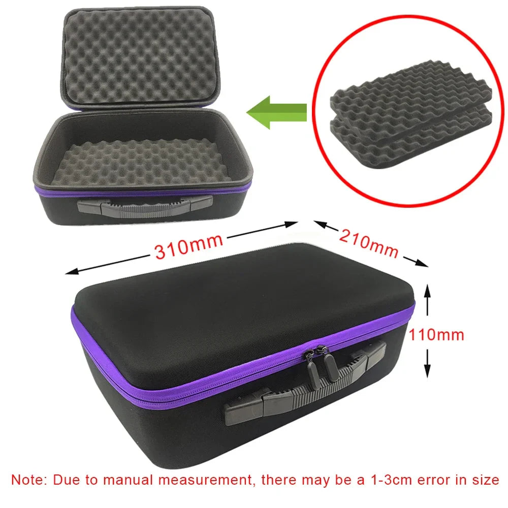 DIY Foam Hard Carry Case Storage Bag – Shockproof Travel Zipper Organizer for Camera & Outdoor Tool Accessories