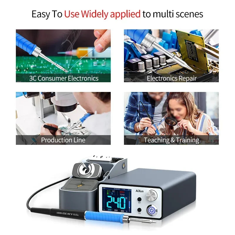 Aixun 200W T3A Smart Soldering Station – T12/T245 Handle for PCB & BGA Motherboard Welding Repair Tools
