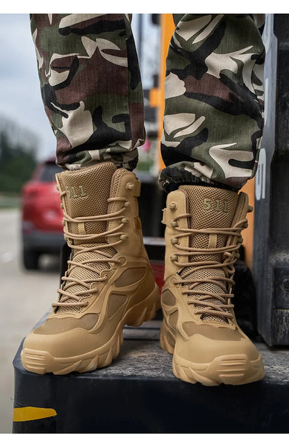 Men's Tactical Boots - Lightweight Autumn Special Forces Field Boots, Non-Slip Outdoor Shoes for Men (Zapatillas Hombre)
