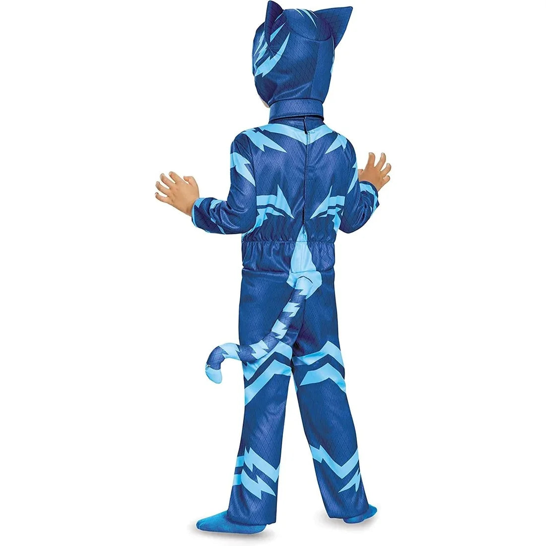 Kids Anime Hero Blue Pajama Costume with Mask – Boys Girls Cosplay Outfit for Halloween, Birthday Party & Dress Up