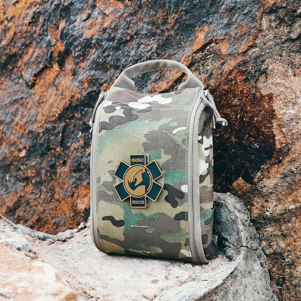 Rhino Rescue IFAK Empty Pouch - MOLLE Tactical Medical Gear Bag for Camping, Hiking & Outdoor Emergencies