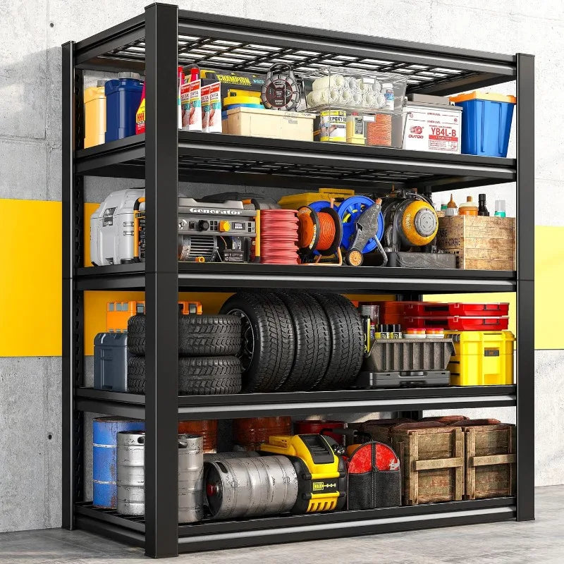 Heavy Duty Garage Shelving 3000LBS – Adjustable Industrial Metal Storage Shelves Unit