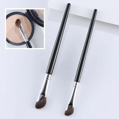 Scythe Nose Shadow & Beveled Highlighter Blending Brush - Beauty Tool for Precision Contouring