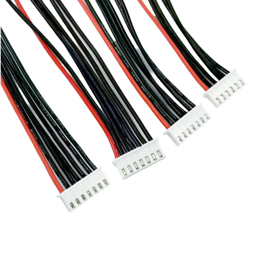 10pcs Lipo Battery Balance Charger Cables – 1S to 8S, IMAX B6 Connector, 30/20/15/10cm Single Head Wire