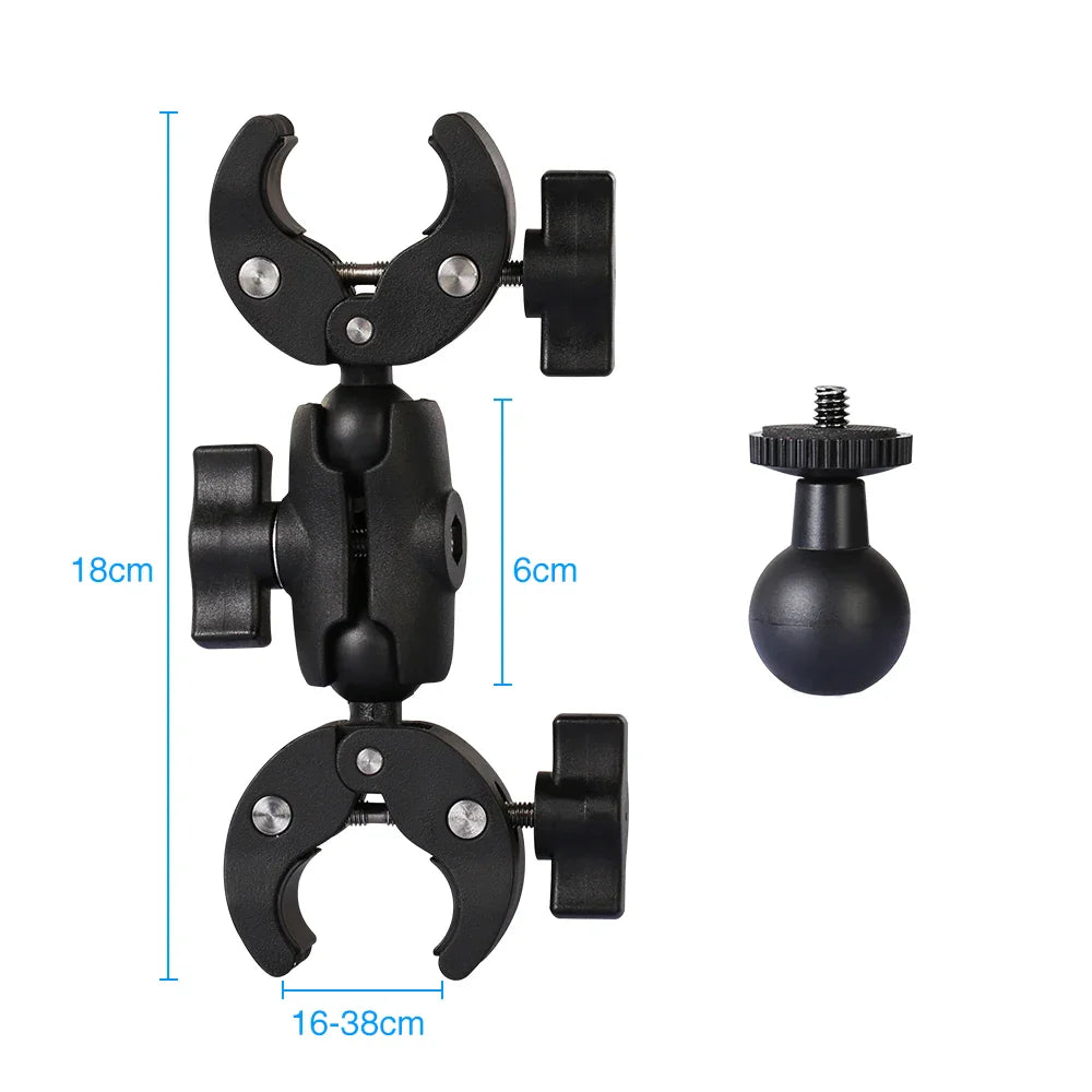 Motorcycle Panoramic Selfie Stick for Insta360 One X2/X3, Monopod Handlebar Mount Bracket, Compatible with GoPro Max Hero 11 Accessories