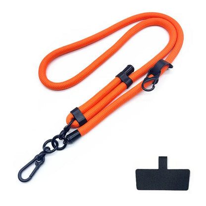 Adjustable Phone Lanyard - Universal Outdoor Crossbody Shoulder Case - Anti-Lost Wrist Strap with Card Neck Cord Clip Hang