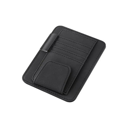 Car Sun Visor Organizer – Multi-Pocket Sunglasses & Business Card Holder, Auto Interior Accessory