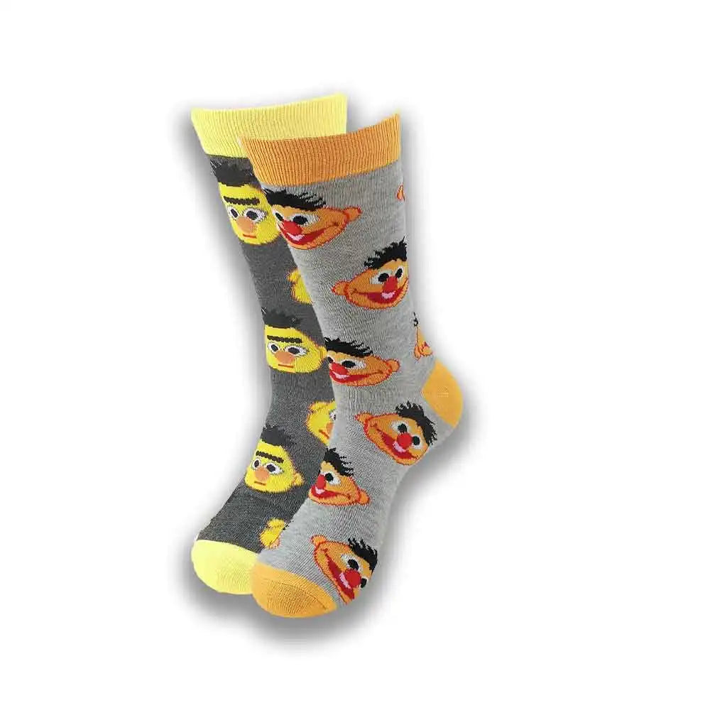 Spring and Autumn Cartoon Movie Character Socks for Men & Women – Funny Fashion High Quality Crew Tube Socks, Unisex Casual Cotton Socks