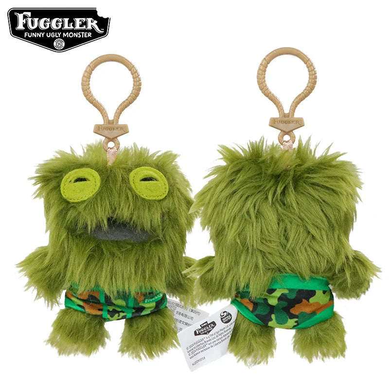 Original Fuggler Tooth Monster Keychain – Cute Wide-Eyed Plush Toy, Funny Ugly Monster Doll Pendant Gift