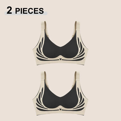 Seamless Push-Up Angel Wings Bra Set for Women – Soft Wireless Comfortable Breathable Lingerie (1 or 2 Pack)