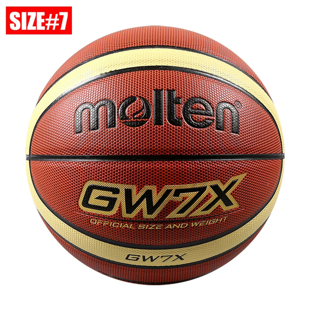 2025 Molten Basketball — Official Size 5/6/7 PU Indoor & Outdoor Ball for Men, Training, Match & Team Games