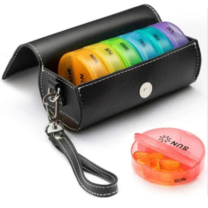 Weekly 7-Day Pill Organizer Box – 14-Slot Medicine Holder for Vitamins, Supplements & Daily Medications