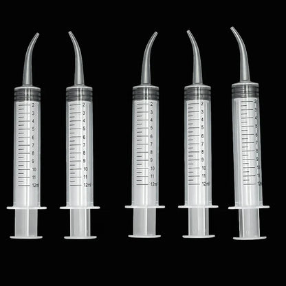 Elbow Syringe Bird Feeding Tool - 12ml Needleless Plastic Medicine Feeder for Pigeon Chick Hand Feeding
