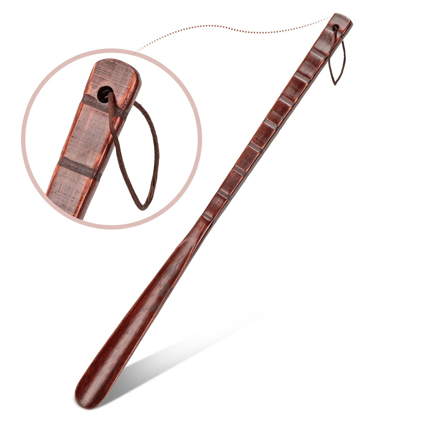 54cm Professional Wooden Shoe Horn – Durable Long Handle Shoehorn, Flexible Shoe Lifter for Seniors, Home Tool