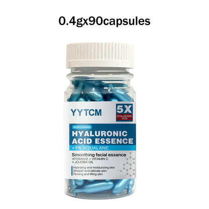Hyaluronic Acid Deep Moisturizing Capsule Essence – Brightening Skin Serum (0.4g x 30 Capsules) Hydrating Skincare Treatment