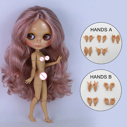 ICY DBS Blythe Doll 1/6 BJD Jointed Body — 30cm White Skin Anime Doll with Shiny & Matte Face, Special Price Gift Toy