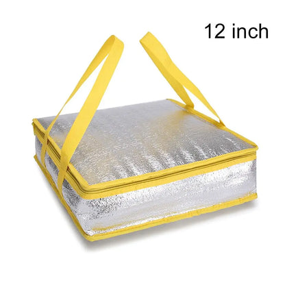 Insulated Pizza Delivery & Cooler Bag – 6/8/10/12 Inch Foldable Thermal Food Carrier for Hot & Cold Storage, Picnic & Drink Transport