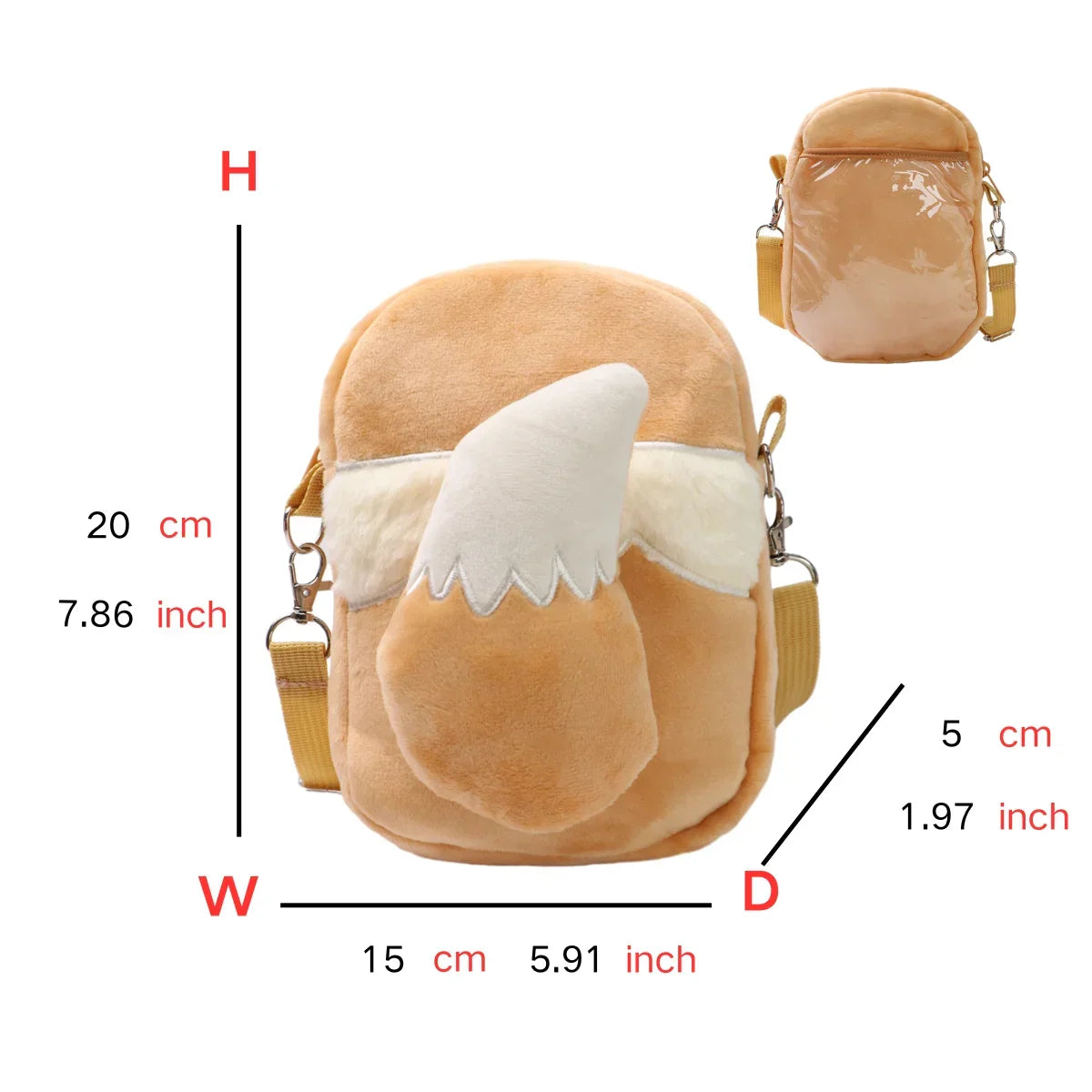 Pokémon Plush Backpack — Gengar, Mimikyu, Eevee, Snorlax, Charmander, Charizard, Mew, Rowlet Stuffed Toy Shoulder Bag for Kids & Gifts