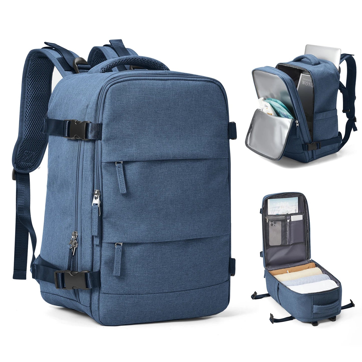 Travel Backpack 40x20x25cm – Cabin Bag for Ryanair, Airplane Carry-On, School, Laptop & Leisure, Women & Men