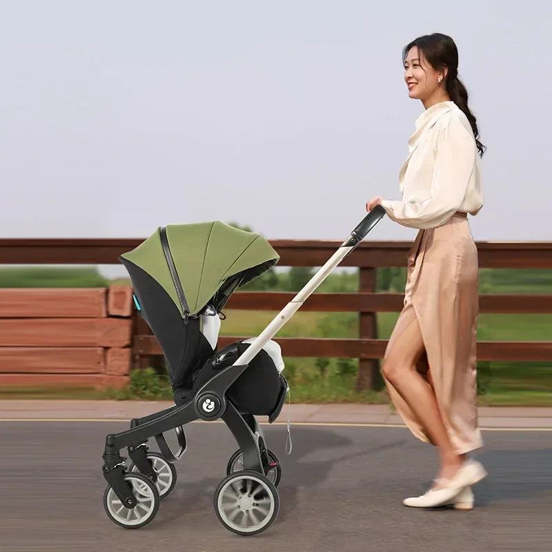2025 New 4-in-1 Baby Stroller — Luxury Foldable Multifunctional Carriage & Portable Pram