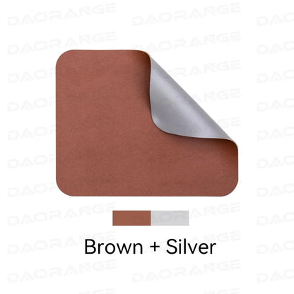Creative Anti-Slip Leather Mouse Pad – Stylish Gaming & Office Desk Mat for Laptop, PC & MacBook