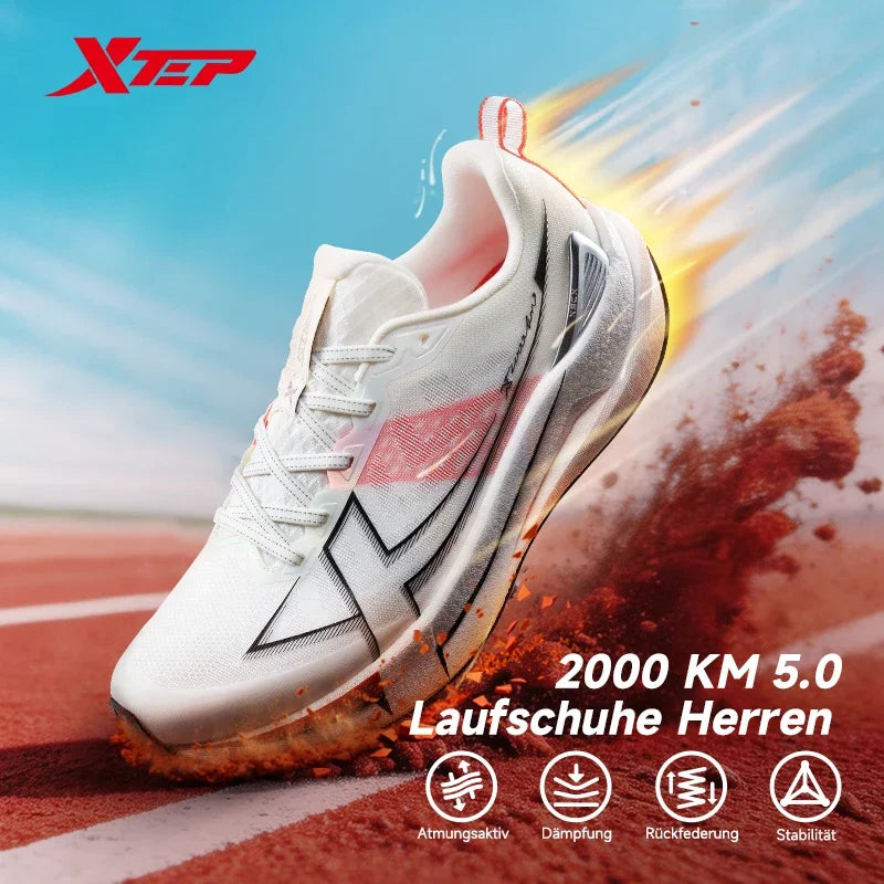 Xtep 2000km 5.0 Running Shoes - Lightweight Cushioned Sneakers for Jogging & Daily Training