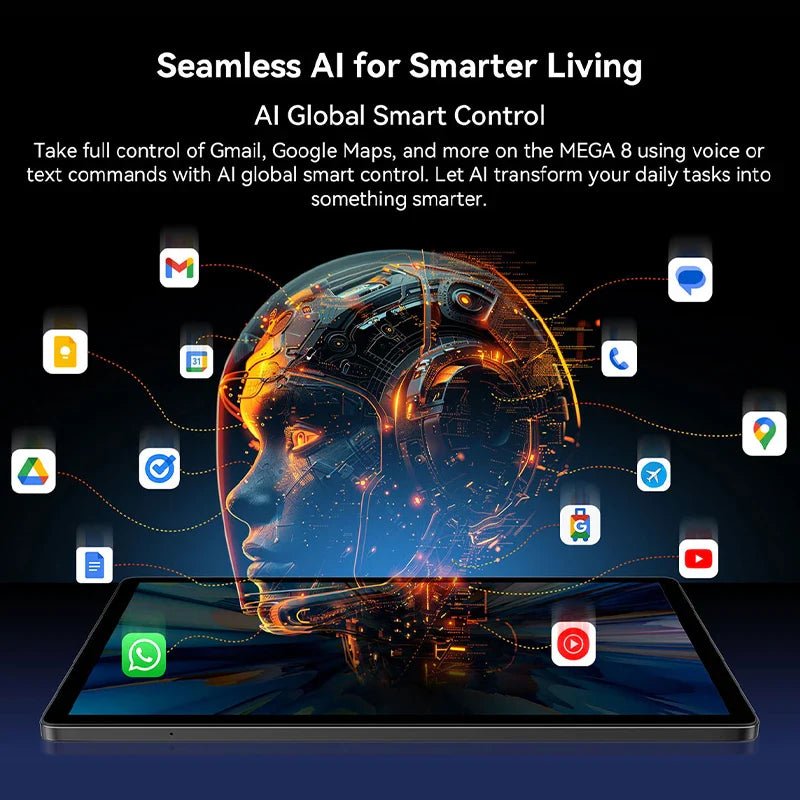 Blackview MEGA 8 Tablet – 13" FHD+ 90Hz Display, 11000mAh, Android 15, 50MP Camera, 4 Speakers, 4G Pad PC