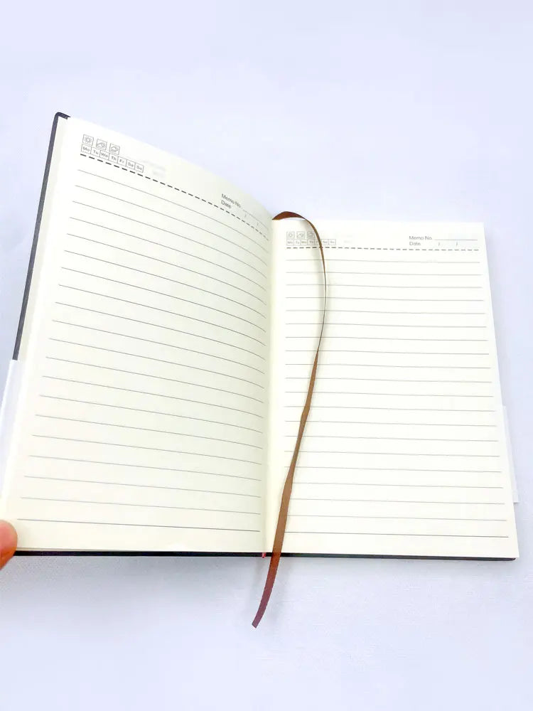 A5 A6 Sheepin Leather Notebook – Office Journal, Diary, Notepad with 160/240 Pages, Lined Stationery for Students