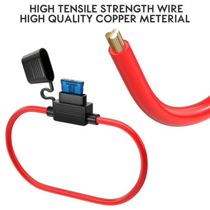 Mini Blade Car Fuse Holder Adapter Box - 12V 30A In-Line Cutoff Switch Socket, Splash-proof, Damp Proof, Waterproof Fuse Socket
