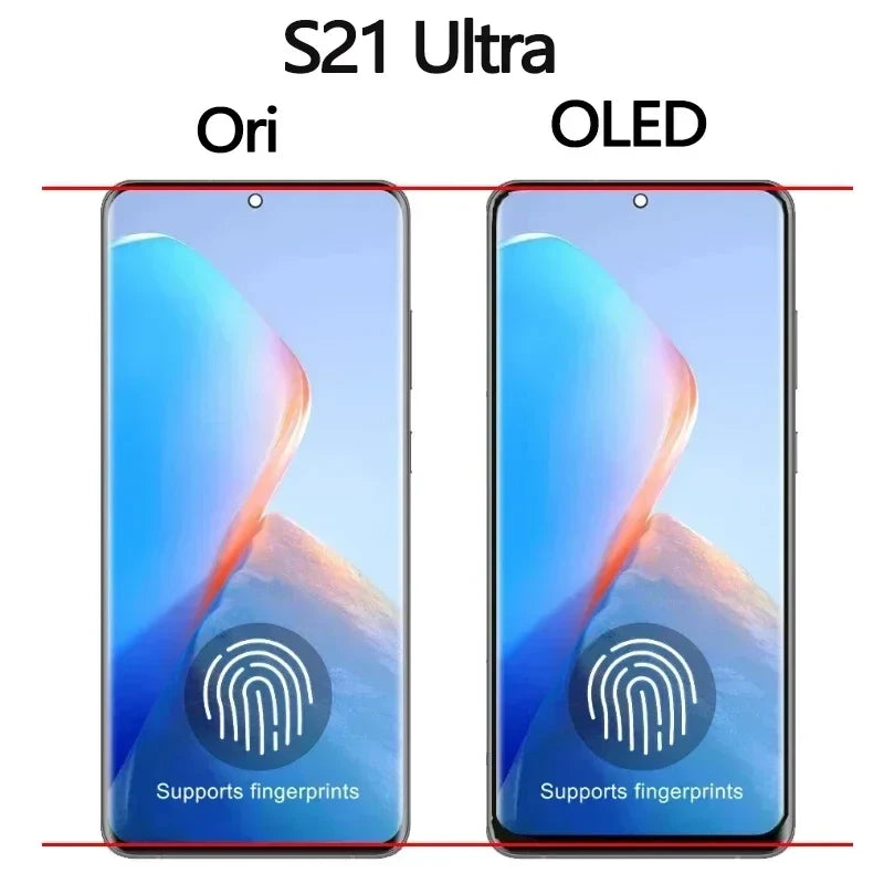 Samsung Galaxy S21 Ultra 5G AMOLED Display - 6.8" Touch Screen Digitizer LCD Replacement