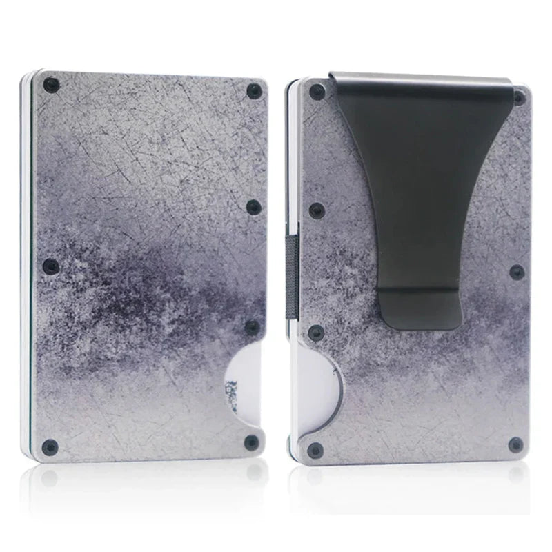 RFID Blocking Metal Wallet – Slim Aluminum Credit Card Holder & Money Clip for Business and ID, 2024 All Colors