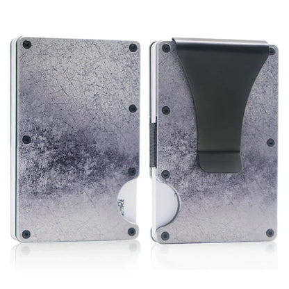 RFID Blocking Metal Wallet – Slim Aluminum Credit Card Holder & Money Clip for Business and ID, 2024 All Colors
